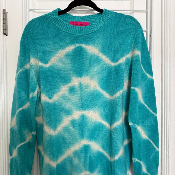 The Elder Statesman Wavey Tie Dye Crew Sweater - Picture 3 of 6